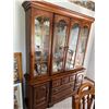 Image 2 : Glass Front Wood China Cabinet Hutch