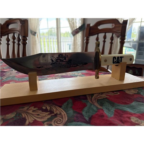 CAT Collectible Bowie Knife with Stand