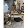 Image 1 : Brass Vanity Set With Mirrors And Stool