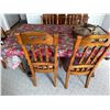 Image 3 : Wood Dining Table With Six Chairs