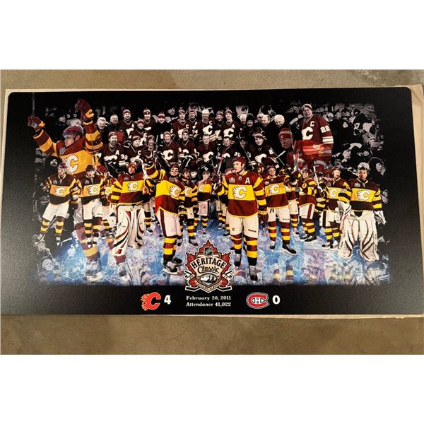 Calgary Flames vs Montreal Canadiens NHL Wall