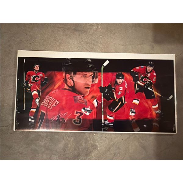 Autographed Calgary Flames Hockey Poster