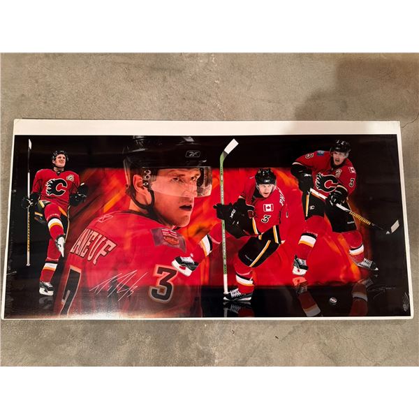 Calgary Flames Hockey Poster Signed
