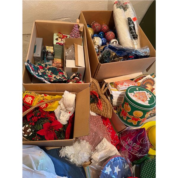 Holiday Decorations and Partyware