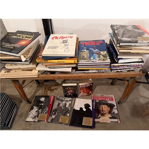 Books Including Sports, History, and