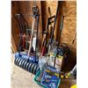 Image 1 : Garage Tool Lot with Shovels and Saw