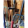 Image 2 : Garage Tool Lot with Shovels and Saw