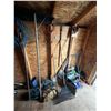 Image 1 : Garden Tools, Air Pump, and Shoes
