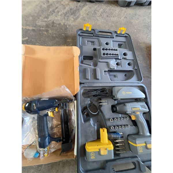 Mastercraft Air Nailer and Power Tool Set