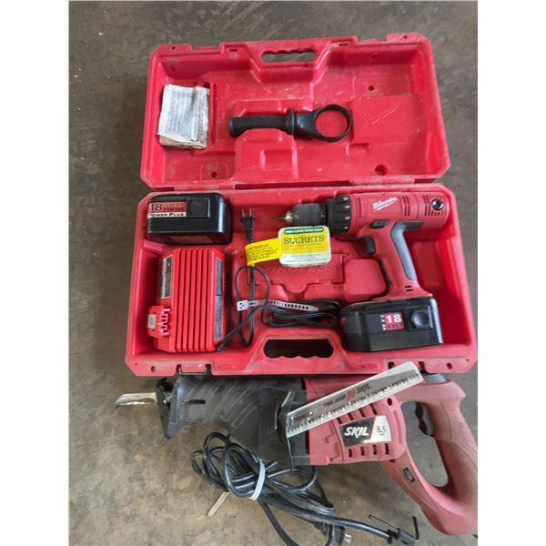 Milwaukee 18V Drill Set With Skil Saw