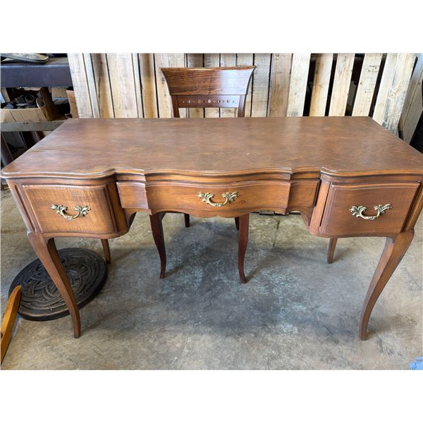 Wooden Writing Desk And Chair Set