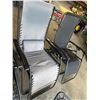 Image 3 : 2 Black & 1 Gray Folding Lounge Chairs