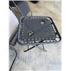 Image 4 : 2 Black & 1 Gray Folding Lounge Chairs