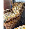 Image 4 : Floral Upholstered Armchairs With Ottoman