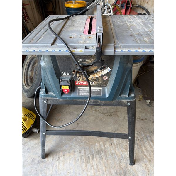 Ryobi 10-Inch Table Saw, 15A