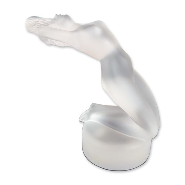 Lalique France Frosted Crystal Nude Figurine