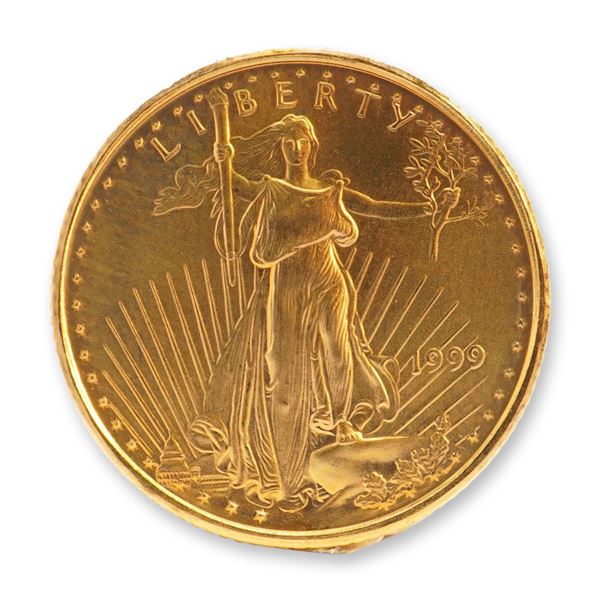 1999 1/10 Fine Gold $5 American Gold Eagle Coin