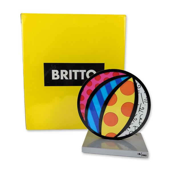 Romero Britto (Brazilian, b. 1963), Beach Ball Sculpture, Signed