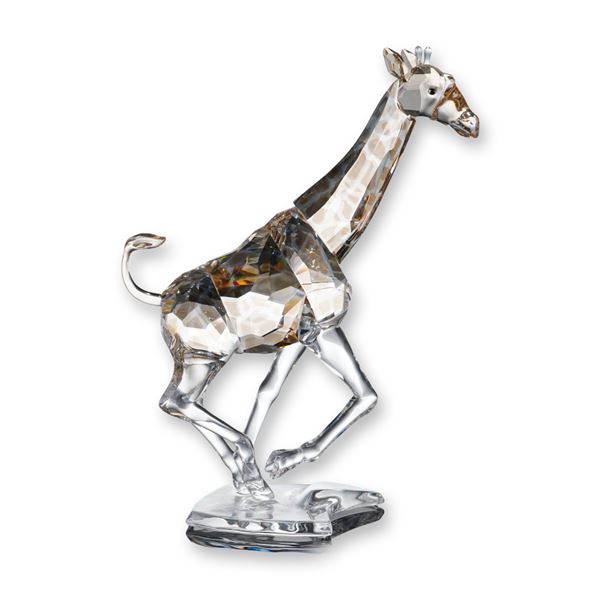 Swarovski Crystal Running Giraffe Figurine
