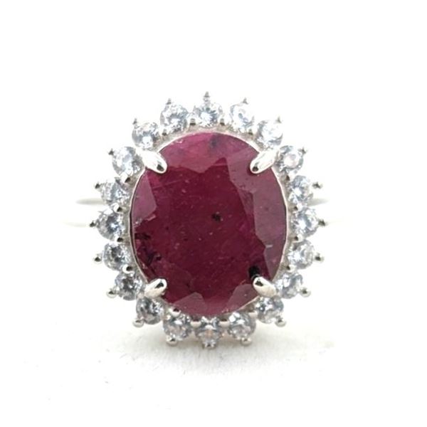 4.16 ct Certified Silver Ruby gemstone Ring ($5,492 Appraisal)