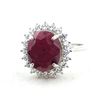 Image 2 : 4.16 ct Certified Silver Ruby gemstone Ring ($5,492 Appraisal)