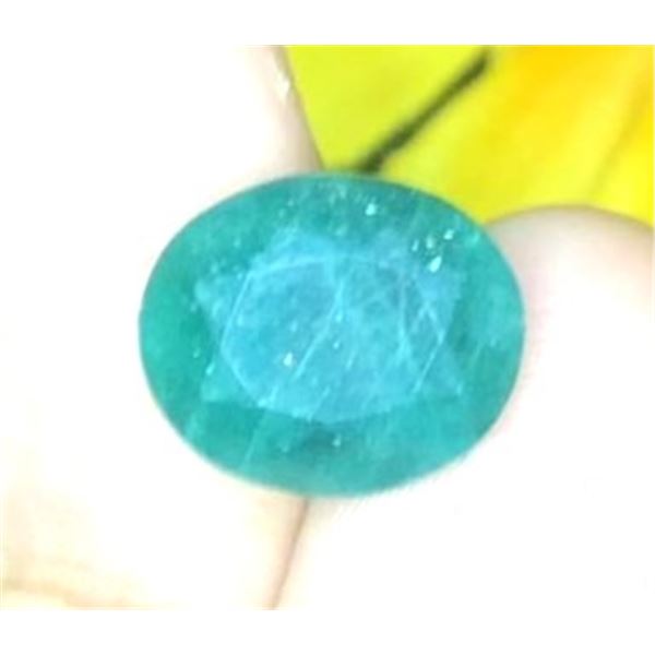 6.15 ct Certified Zambian Emerald gemstone ($7,349 Appraisal)