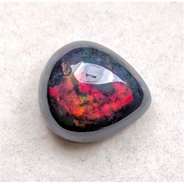 3.27 ct Certified Welo Black Opal gemstone ($14,960 Appraisal)
