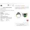 Image 3 : 9.1 ct Certified Silver Emerald gemstone Ring ($12,866 Appraisal)