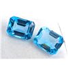 Image 2 : 44.41 ct Certified Royal Blue Topaz gemstone Pair ($10,500 Appraisal)