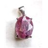 Image 2 : 2.26 ct Certified Silver Ruby gemstone Pendant ($3,600 Appraisal)