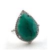 Image 1 : 4.7 ct Certified Silver Emerald gemstone Ring ($7,843 Appraisal)