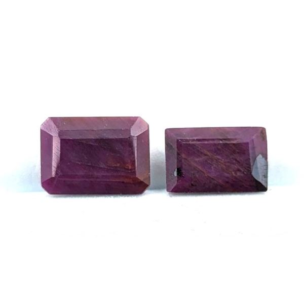 11.62 ct Certified Madagascar Ruby gemstone pair ($13,400 Appraisal)
