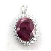 Image 1 : 3.5 ct Certified Silver Ruby gemstone Pendant ($5,078 Appraisal)
