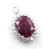 Image 2 : 3.5 ct Certified Silver Ruby gemstone Pendant ($5,078 Appraisal)