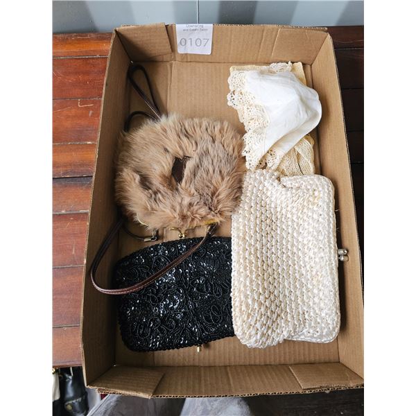S2 Evening Bags & Kangaroo Fur Bag. A