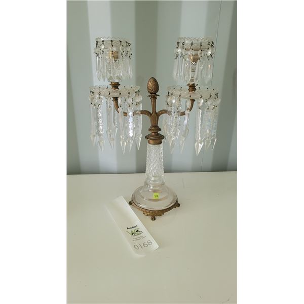 S3 Crystal Candelabra with Hanging Crystals B