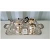 Image 1 : S3 Silver Plate Tea Service & Tray A