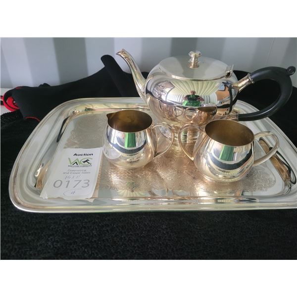 S4 Silver Plate Tea Service A