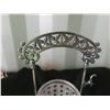 Image 6 : S4 Antique Siver Plated Crystal Pickle Castor A