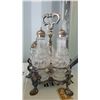 Image 3 : S4 Antque Silver Plated Cruet Set A
