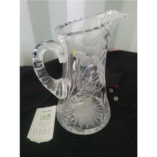 Antique Cut Crystal Pitcher A