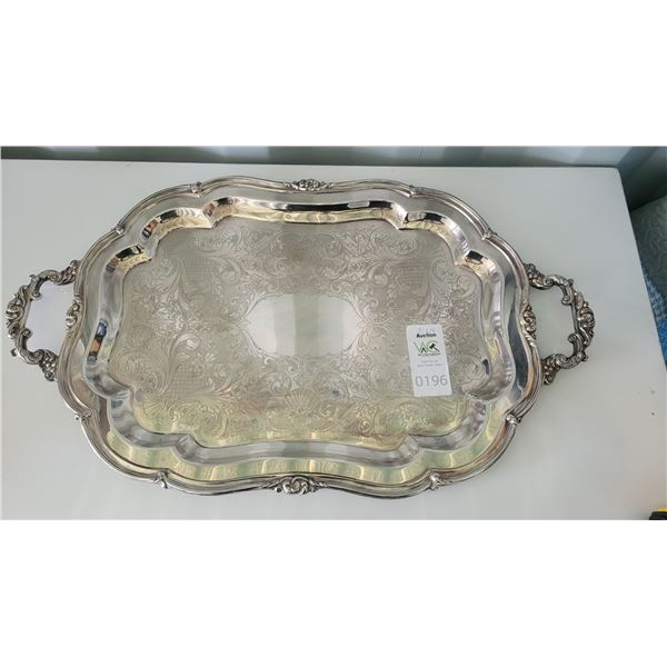 S4 Silver Plated Serving Tray A
