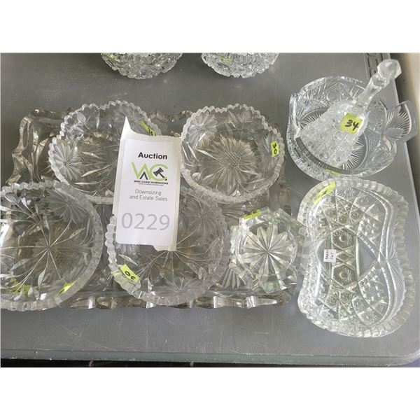 S4 Cut Crystal Dishes A