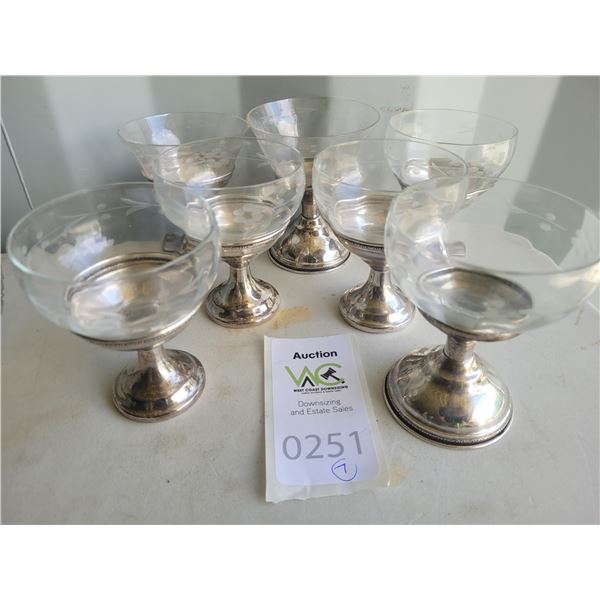 S4 Sterling Silver Footed Bowls A