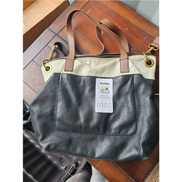 S2 Vintage Fossil Leather Bag A