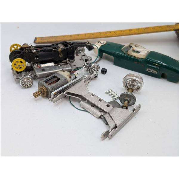 Slot Car in Parts