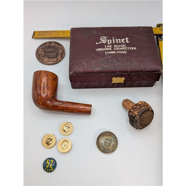 Spinet Virgina Cigarette Box / Mackenzie Extra / Miliaria Buttons