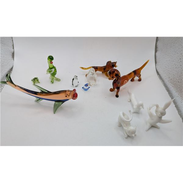 Miniature Blown Glass Animals