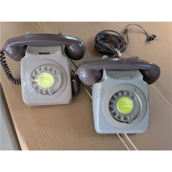 Two Rotary Telephones