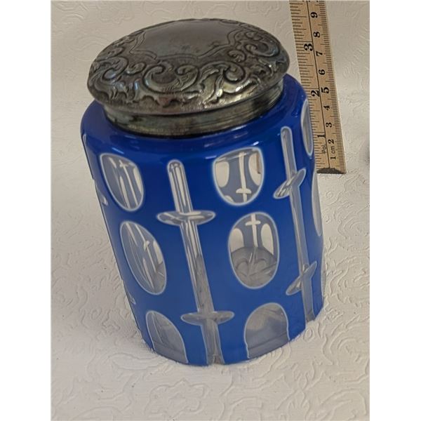 Blue Crystal Jar